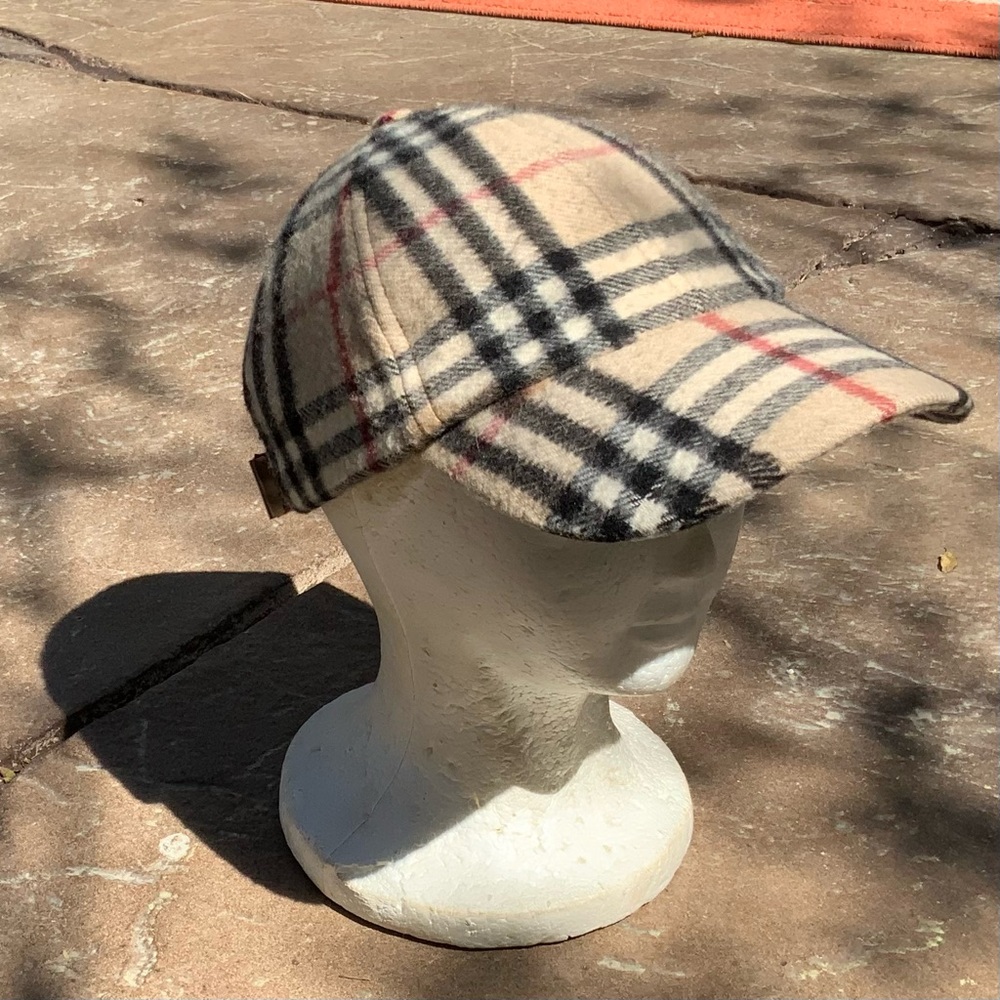 Authentic Vintage Burberry Cashmere Baseball Cap - Picture 7 of 11